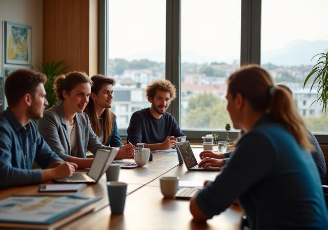 Modernes Büro von Edelweiss Harbor in Graz mit einem engagierten Team